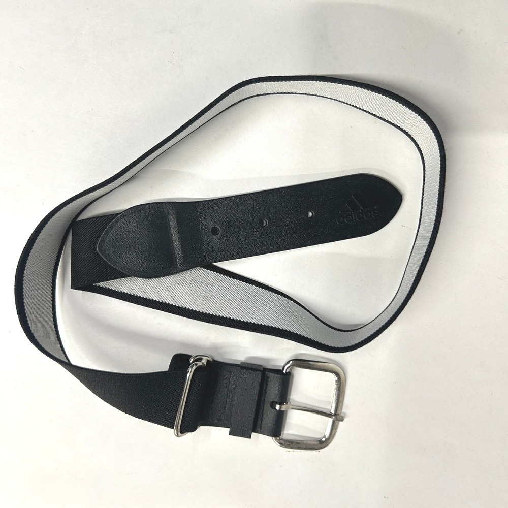 Adidas Elastic Baseball Softball Belt‎ OSFM Black White Athletic Gorpcore Sporty
